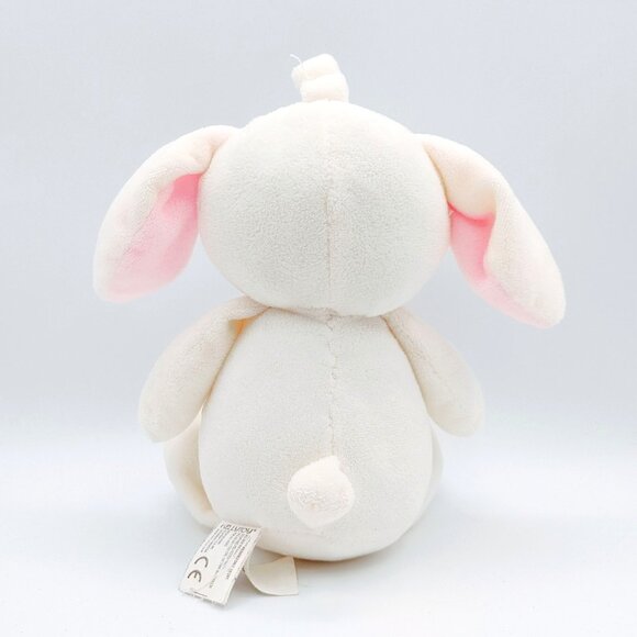 Kellytoy Plush Rabbit Plush Rattle Lovey Crinkle Ears Cordy Tummy & Feet 10" - Picture 4 of 5
